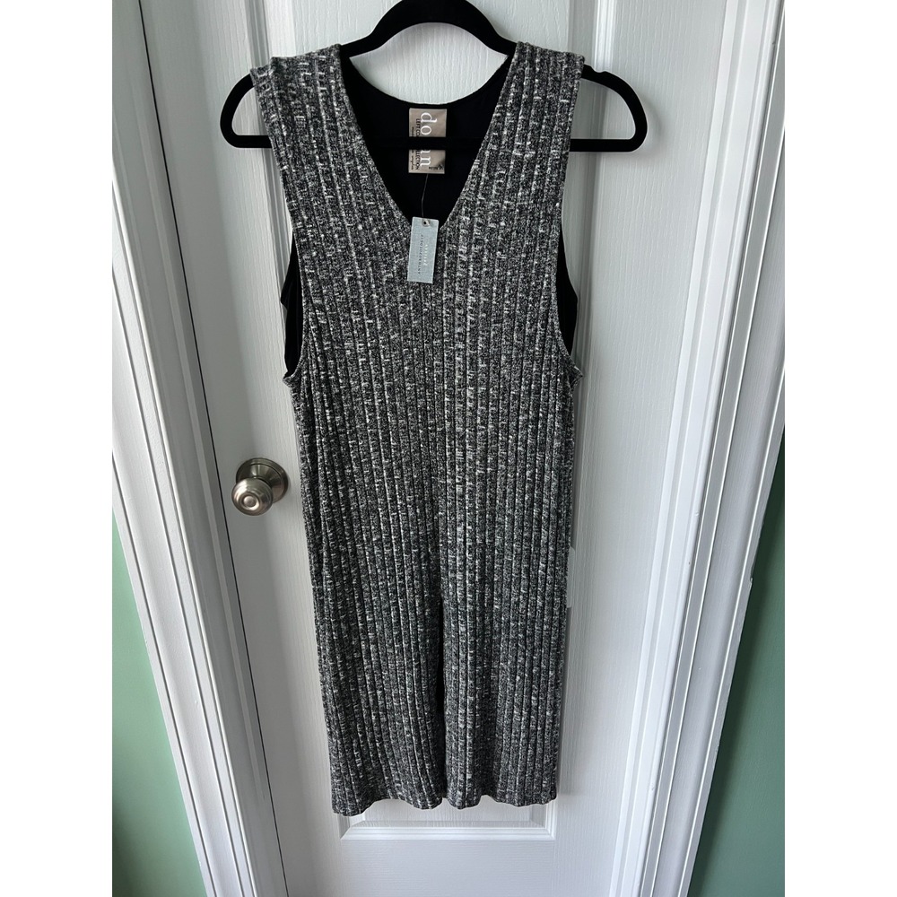 Anthropologie Layered Gray Luna Dress by Dolan Left Coast Size PM NEW
